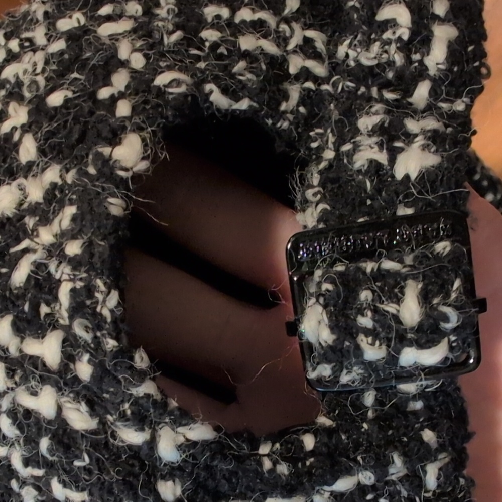 Saint Laurent SL Tweed Embroidered Baseball Hat Wool Alpaca 56 *Authenticated* - Picture 6 of 13